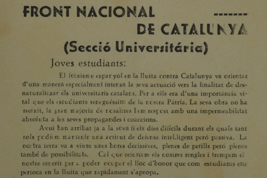 Els amics de Vibrant escriuen sobre el Front Nacional de Catalunya